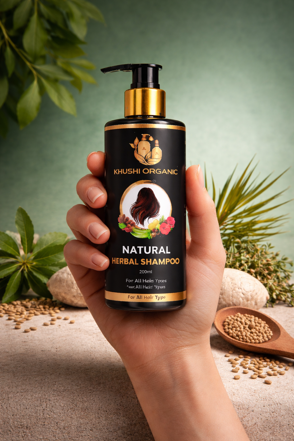Organic Natural Herbal Shampoo