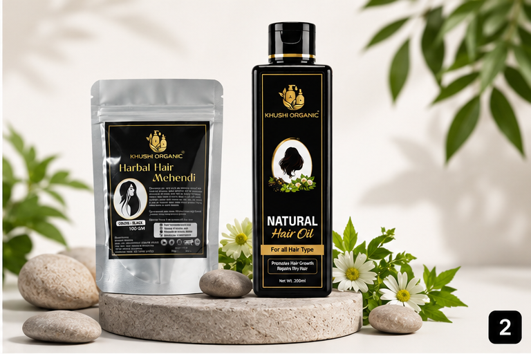 Combo - Hair Oil + Mehandi (Regular Pack)