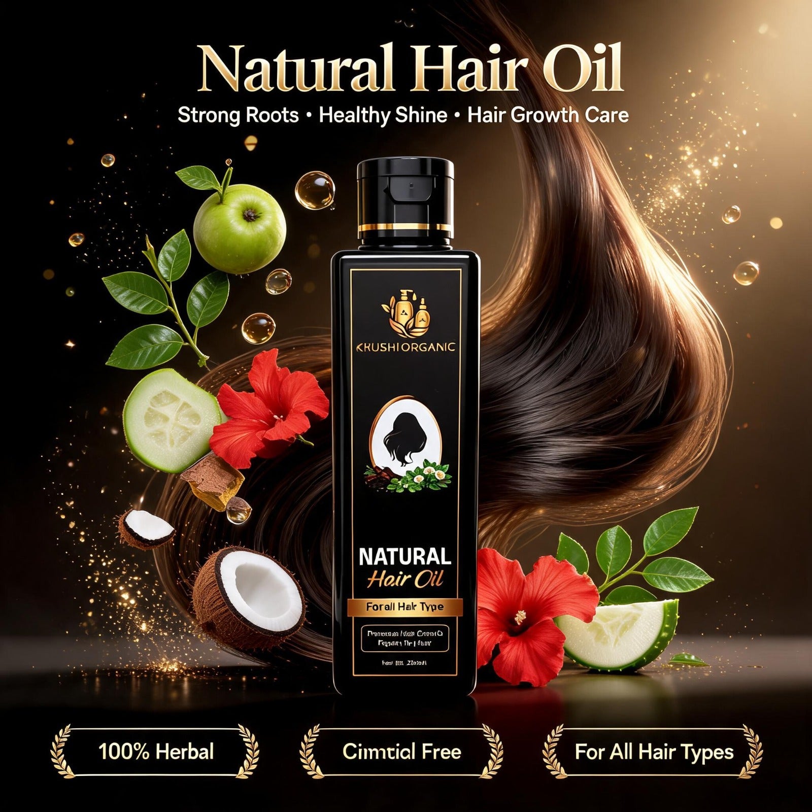 Organic Natural Herbal Hair Oil