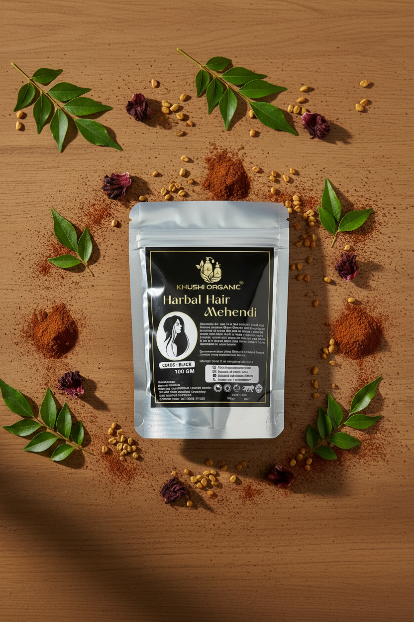 Herbal Mehandi Flat Lay